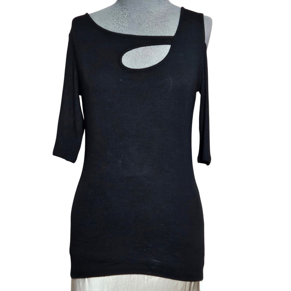 Black Cut Out Sweater Size Medium